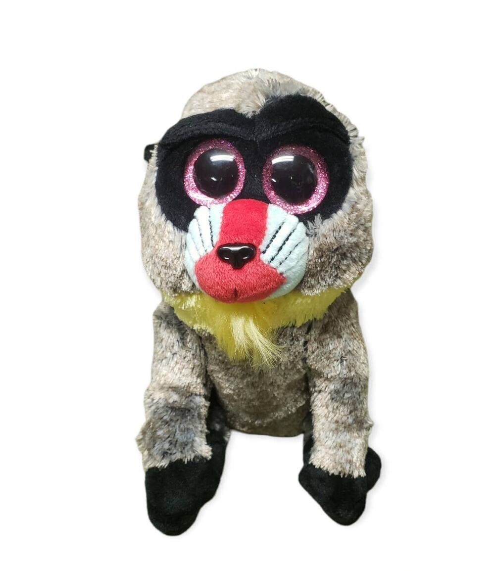TY Beanie Baby Wasabi Baboon Stuffed Animal Plush Toy